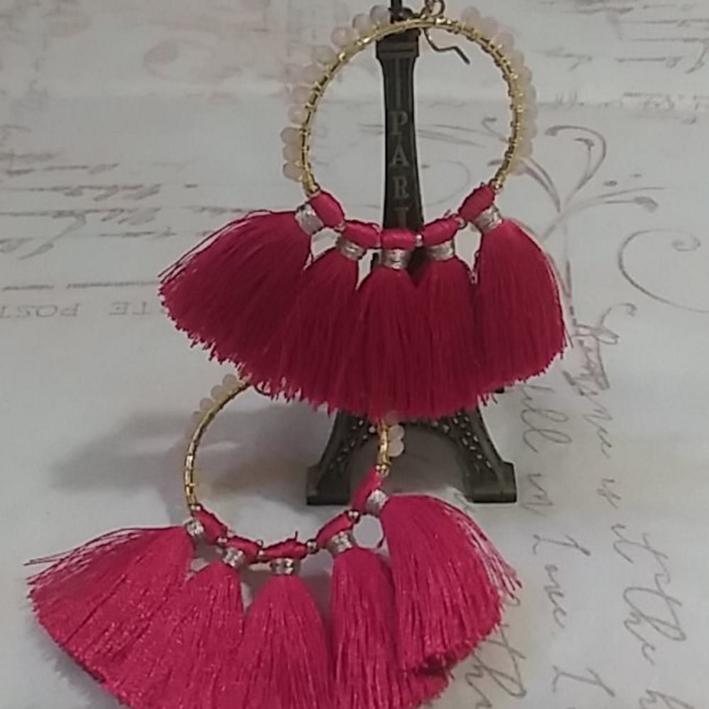 Express trendy pink earrings.. - Picture 6 of 12